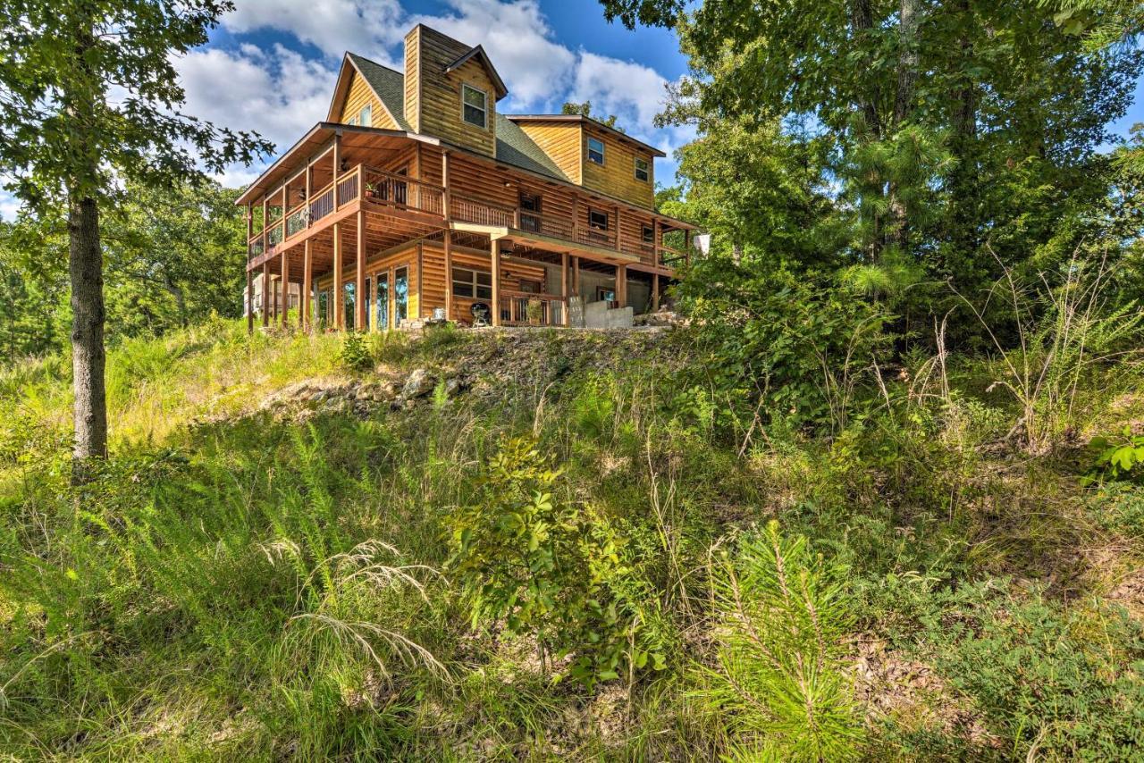 Spacious Log Cabin With Fire Pit And Game Room! Eureka Springs Exterior foto